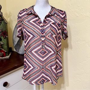 Lucky Brand Southwestern Print Shirt